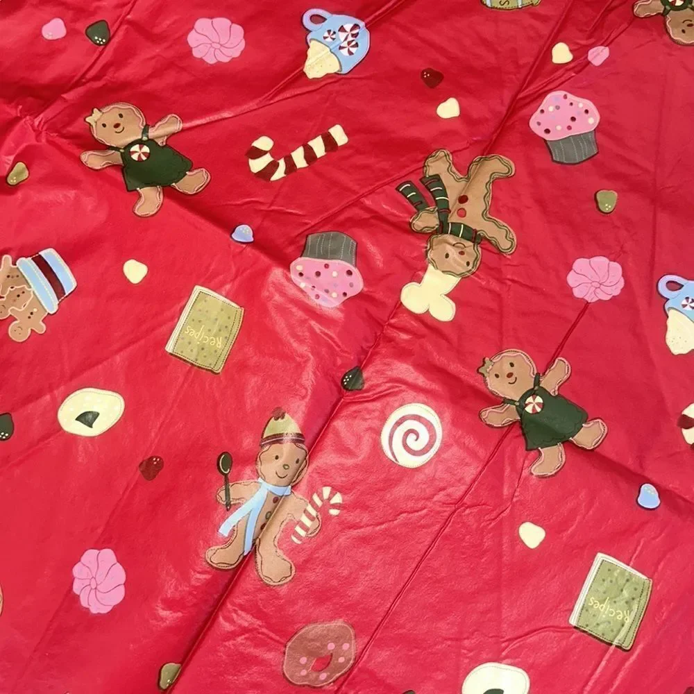 Gingerbread Waterproof Oblong Tablecloth!